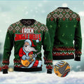 FUNSTUFFPRINT I Rock Jingle Bells Ugly Christmas Sweater, Christmas Sweater, Ugly Sweater, Funny Xmas Sweaters Ugly Sweater