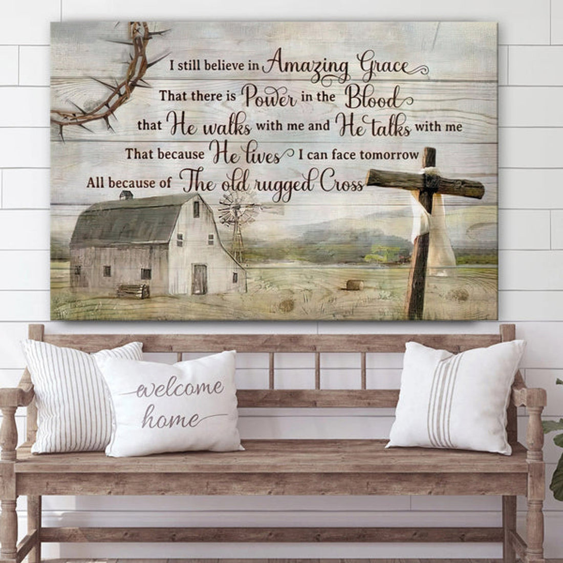 I Still Believe In Amazing Grace Landscape Decor Wall Art - Prints Canvas #1