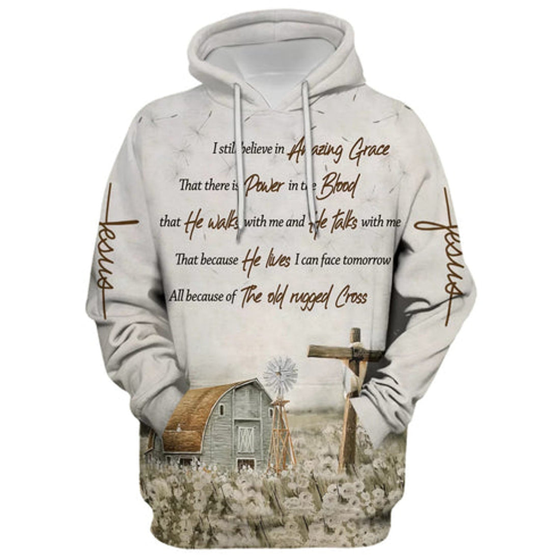 FUNSTUFFPRINT 3D I Still Believe In Amazing Grace That There Is Power In The Blood 3D Hoodie and Zip Hoodie