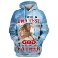 FUNSTUFFPRINT 3D I Took A DNA Test And God Is My Father Jesus And Baby 3D Hoodie and Zip Hoodie