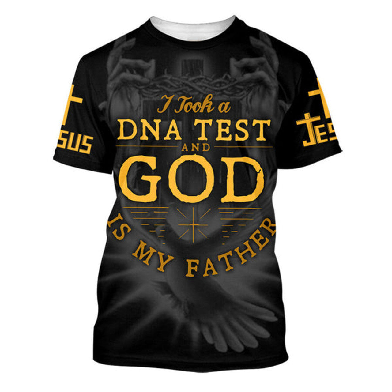 FUNSTUFFPRINT I Took A Dna Test And God Is My Father Christian 3D T-shirt