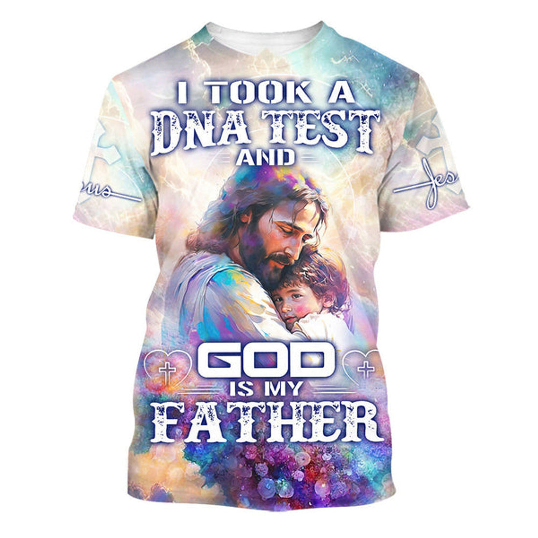 FUNSTUFFPRINT I Took A Dna Test And God Is My Father Jesus Christian 3D T-shirt