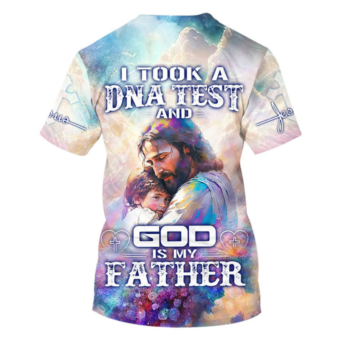 FUNSTUFFPRINT I Took A Dna Test And God Is My Father Jesus Christian 3D T-shirt