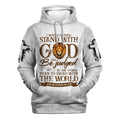 FUNSTUFFPRINT I Would Rather Stand With God Hoodies Men & Women Christian 3D Hoodie and Zip Hoodie