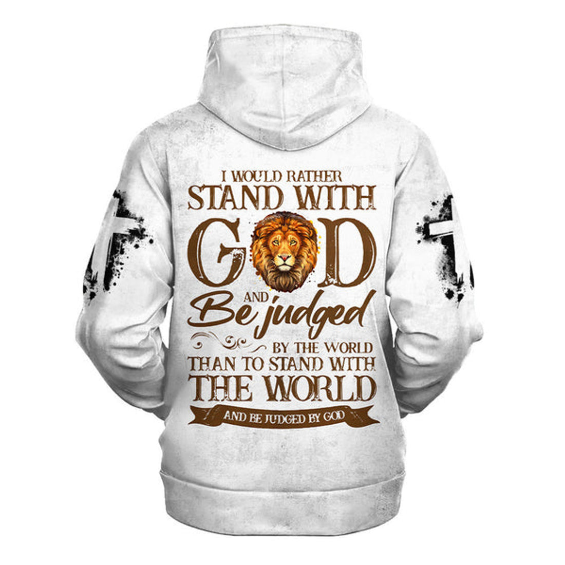 FUNSTUFFPRINT I Would Rather Stand With God Hoodies Men & Women Christian 3D Hoodie and Zip Hoodie