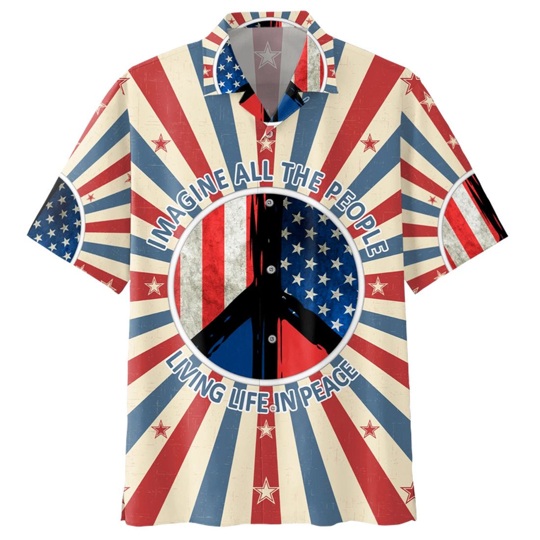 Independence Day ELephant 3D Hawaiian Shirt