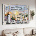 In The Morning, When I Rise Give Me Jesus, Window Decor, Hummingbird Poster Poster and Canvas