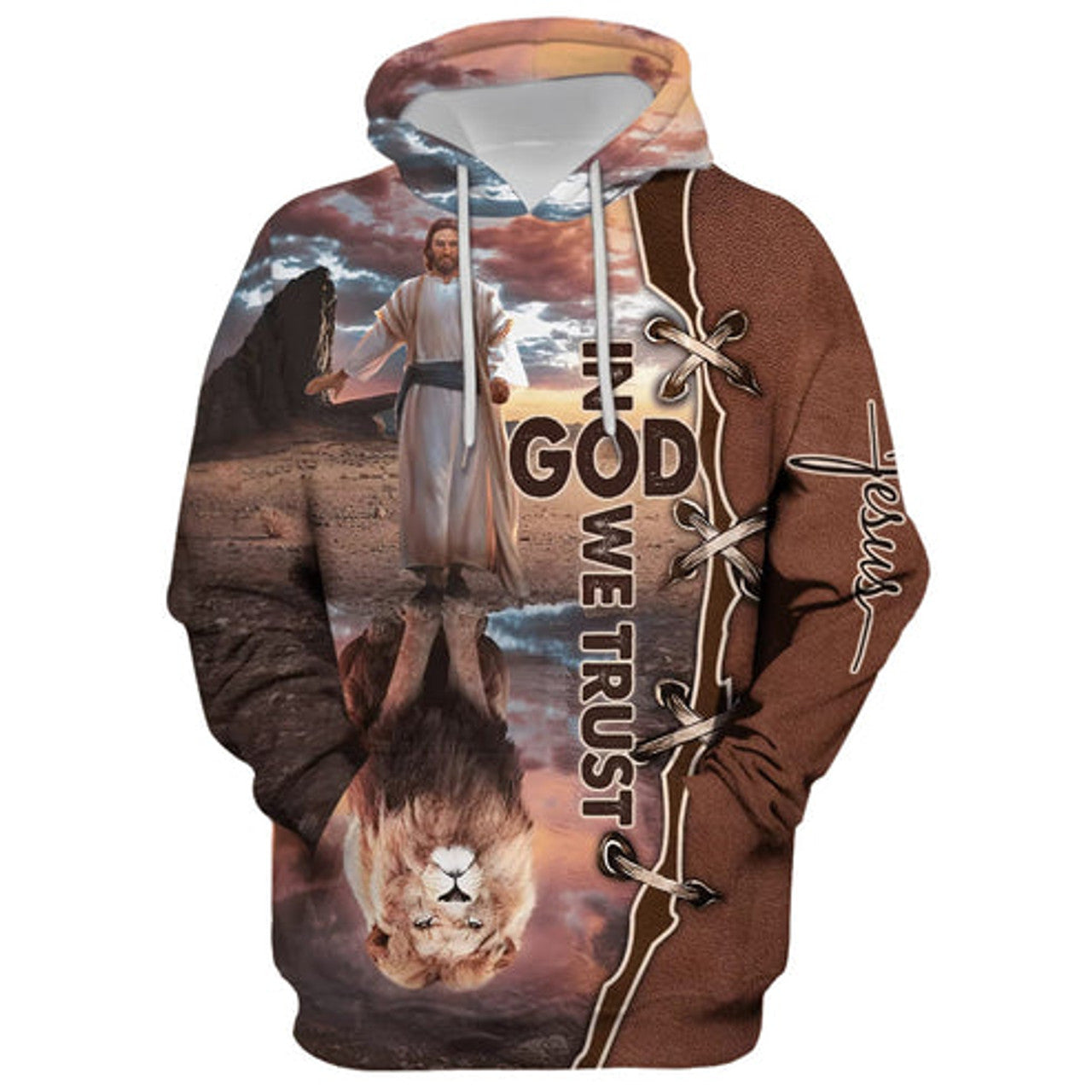 FUNSTUFFPRINT 3D In God We Trust 3D Hoodie and Zip Hoodie