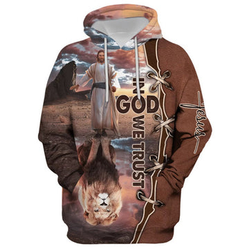 FUNSTUFFPRINT 3D In God We Trust 3D Hoodie and Zip Hoodie
