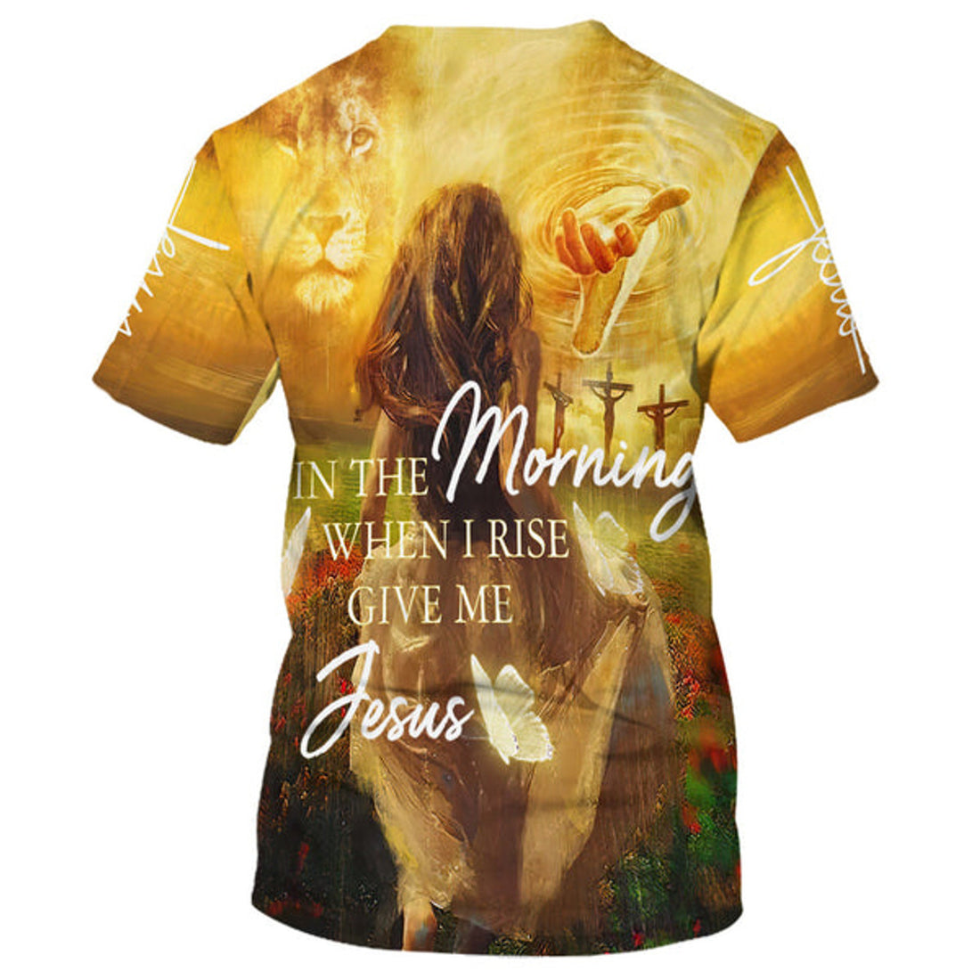 FUNSTUFFPRINT Jesus Is My Savior Take My Hand God 3D T-Shirts - Christian Shirts For Men&Women 3D T-shirt