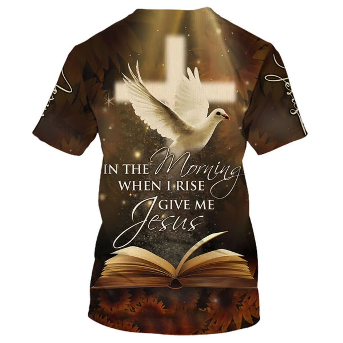FUNSTUFFPRINT In The Morning When I Rise Give Me Jesus Homing Pigeon 3D All Over Printed Shirt for Men and Women 3D T-shirt