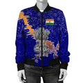 FUNSTUFFPRINT India Christmas Coat Of Arms Women 3D Bomber Jacket