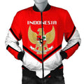 FUNSTUFFPRINTI Indonesia Coat Of Arms Men Bomber Jacket Lucian Style Bomber Jacket