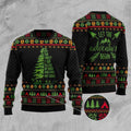 FUNSTUFFPRINT Into The Forest I Go Camping Ugly Christmas Sweater, Christmas Sweater, Ugly Sweater, Funny Xmas Sweaters Ugly Sweater