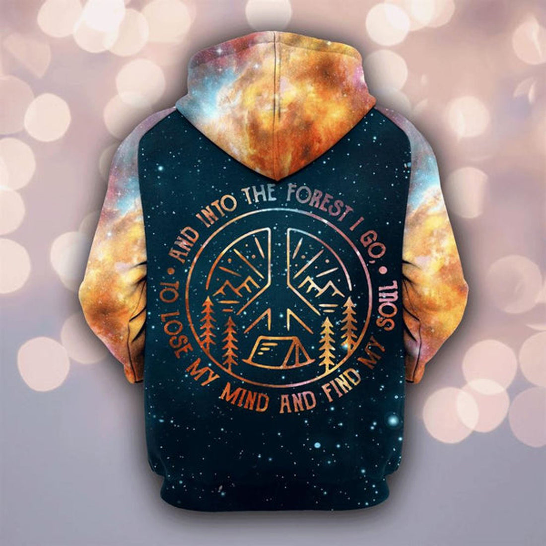 FUNSTUFFPRINT 3D Into The Forest I Go Christmas All Over 3D Hoodie and Zip Hoodie