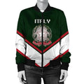 FUNSTUFFPRINTI Ireland Coat Of Arms Women Bomber Jacket Lucian Style Bomber Jacket