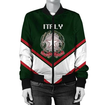 FUNSTUFFPRINTI Ireland Coat Of Arms Women Bomber Jacket Lucian Style Bomber Jacket