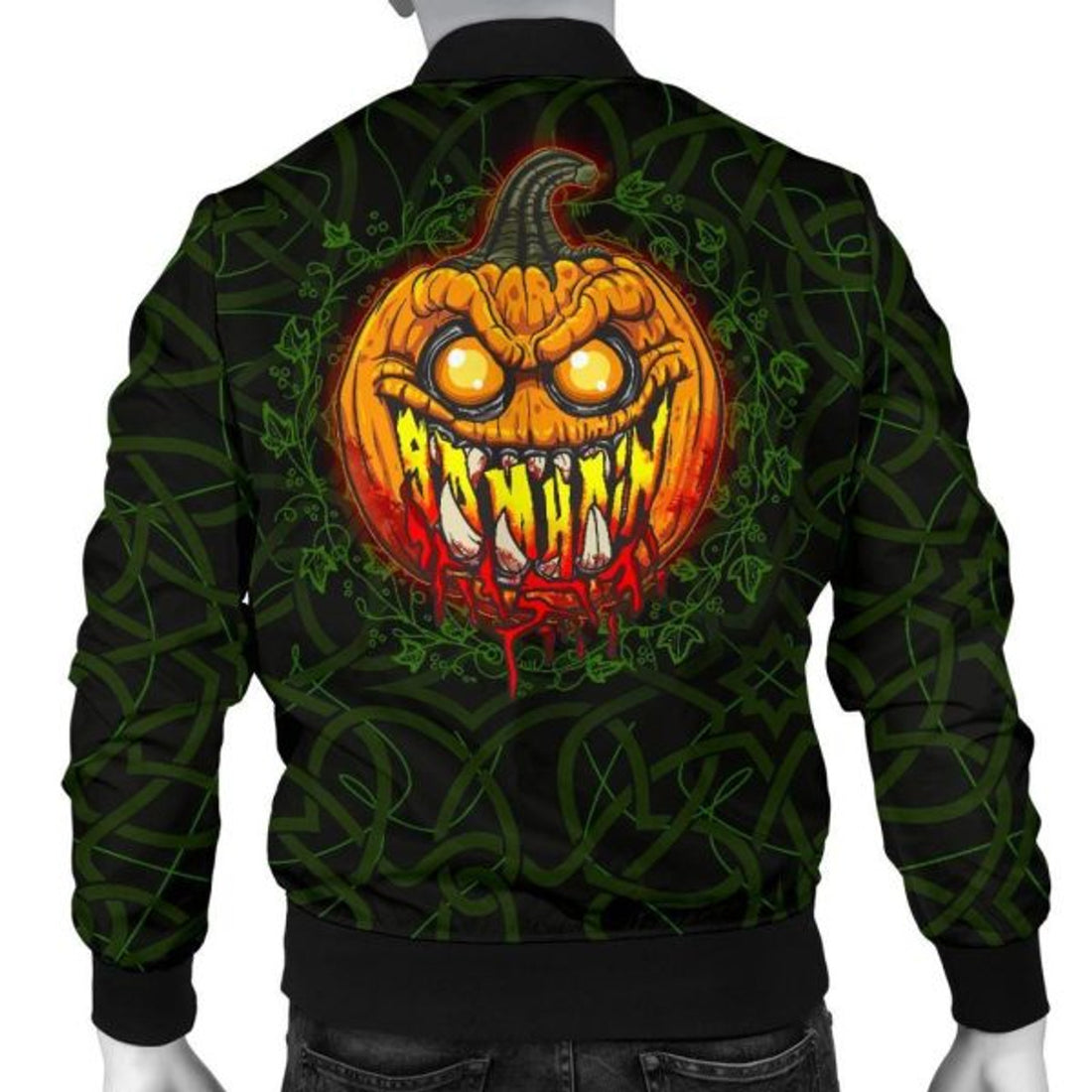 FUNSTUFFPRINTI Ireland Men's Bomber Jacket - Celtic Samhain - Bomber Jacket