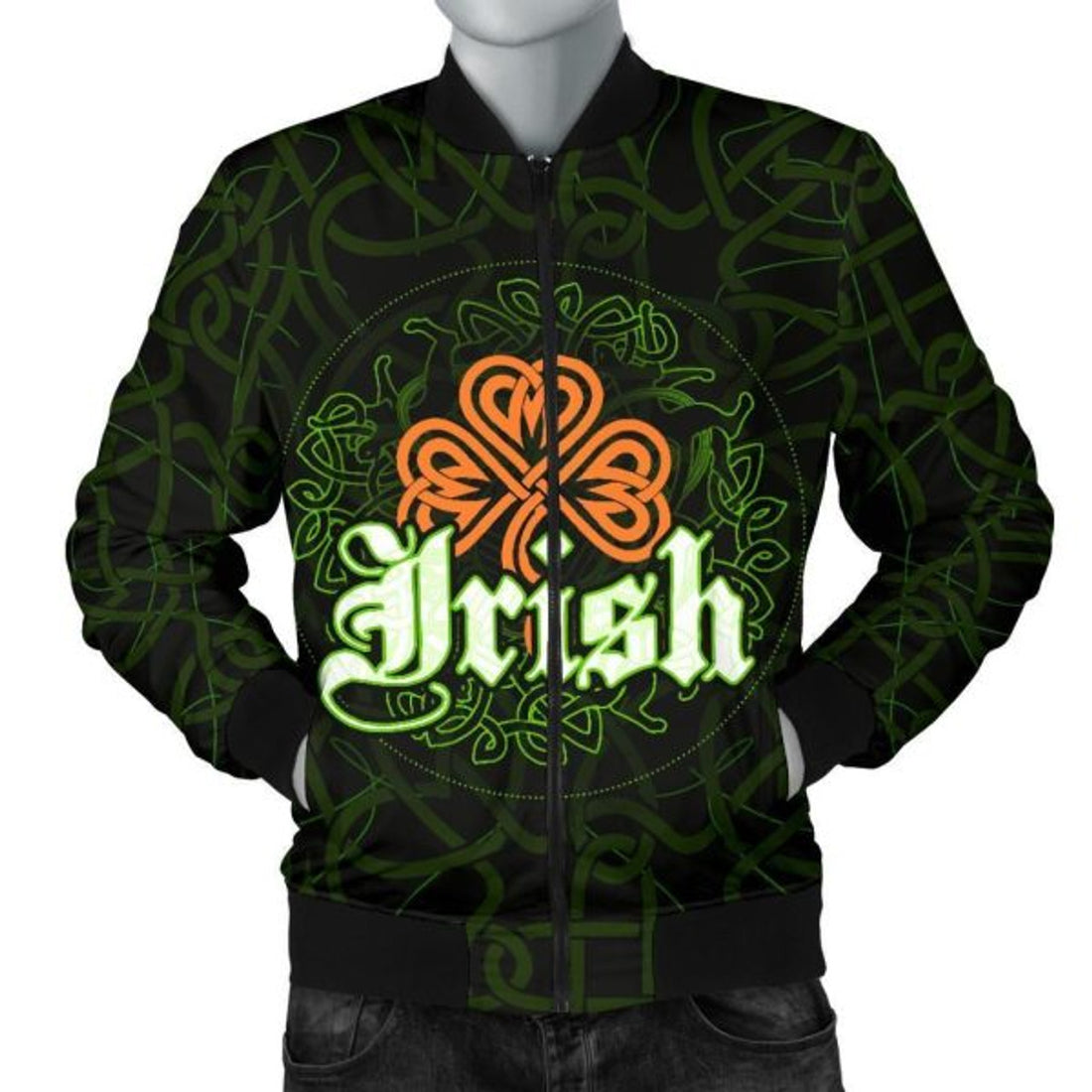 FUNSTUFFPRINTI Ireland Men's Bomber Jacket - Celtic Samhain - Bomber Jacket