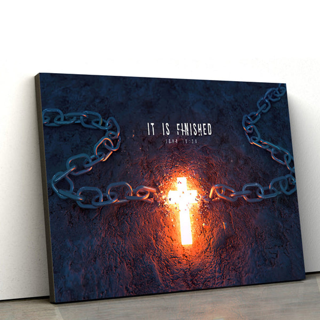 It Is Finished John 19 30 Religious Wall Art Canvas - Prints On Poster
