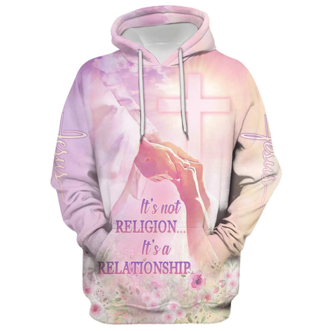 FUNSTUFFPRINT It's Not Religion It's A Relationship Hoodie - Men & Women Christian 3D Hoodie and Zip Hoodie