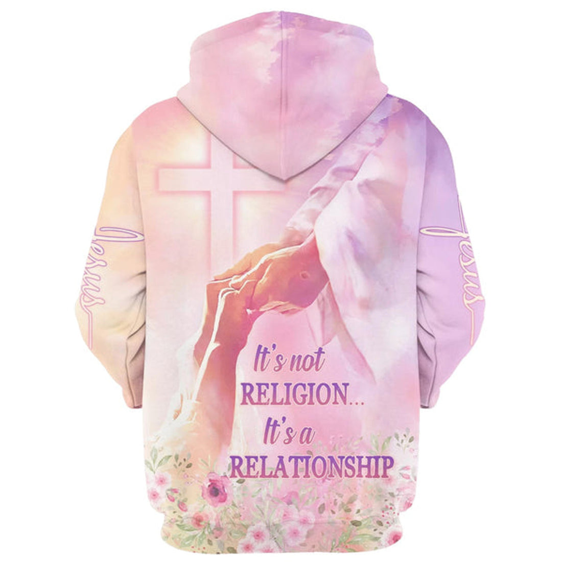 FUNSTUFFPRINT It's Not Religion It's A Relationship Hoodie - Men & Women Christian 3D Hoodie and Zip Hoodie