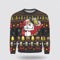 FUNSTUFFPRINT It's The Most Wonderful Time For A Beer With Santa Claus Ugly Sweater - Christmas Gifts For Frends Ugly Sweater