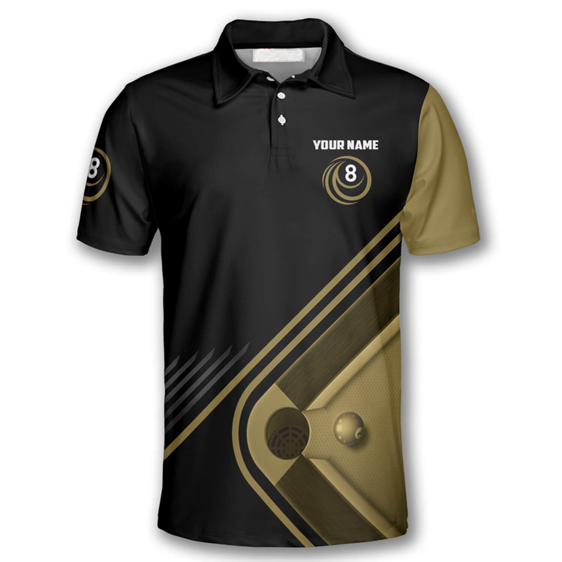 Custom It's All About Billiards Billiard Shirts for Men Billiard Polo Shirt, Custom Name Billiard Shirt