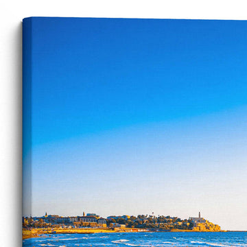 Jaffa Port Gateway To The Promised Land Canvas Wall Art - Large Wrapped Canvas Art