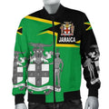 FUNSTUFFPRINTI Jamaica Bomber Jacket Coat Of Arms - Style Bomber Jacket
