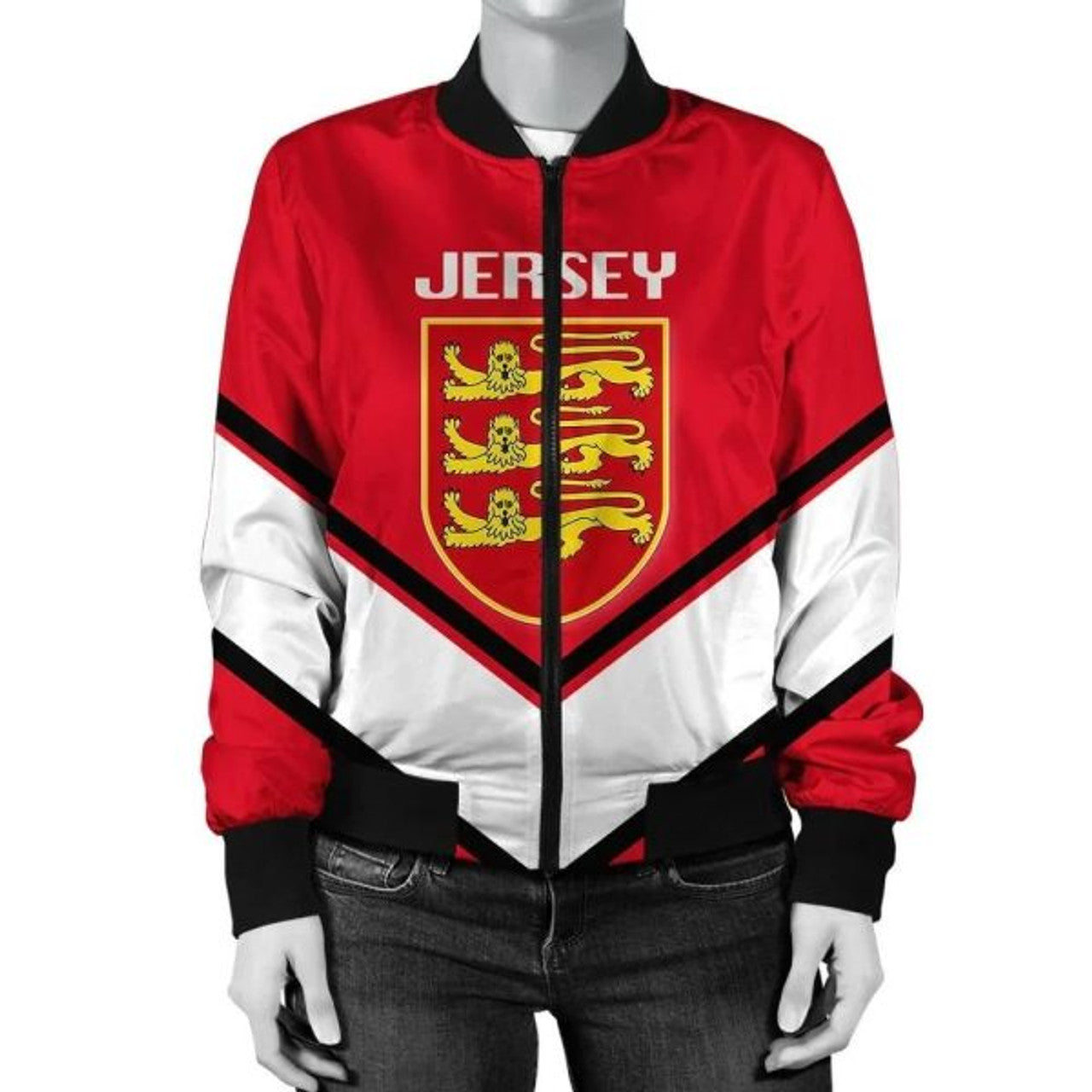 FUNSTUFFPRINTI Jamaica Coat Of Arms Women Bomber Jacket Lucian Style Bomber Jacket