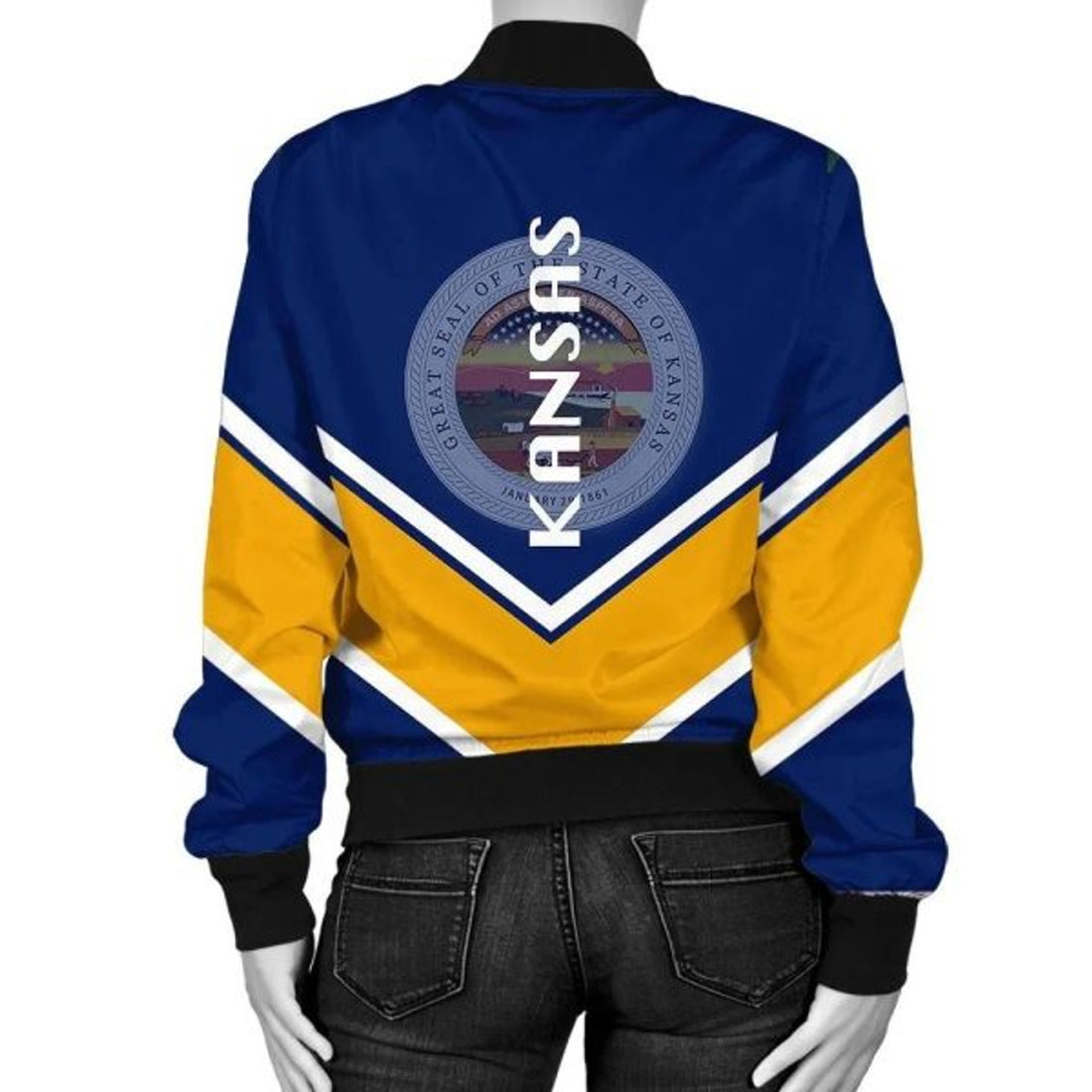 FUNSTUFFPRINTI Jersey Coat Of Arms Women Bomber Jacket Lucian Style Bomber Jacket