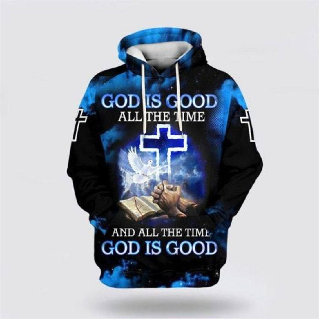 FUNSTUFFPRINT Jesus God Is Good All The Time 3D Hoodie and Zip Hoodie