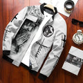 FUNSTUFFPRINTI Jesus Let your faith be bigger than your fear Bomber Jacket