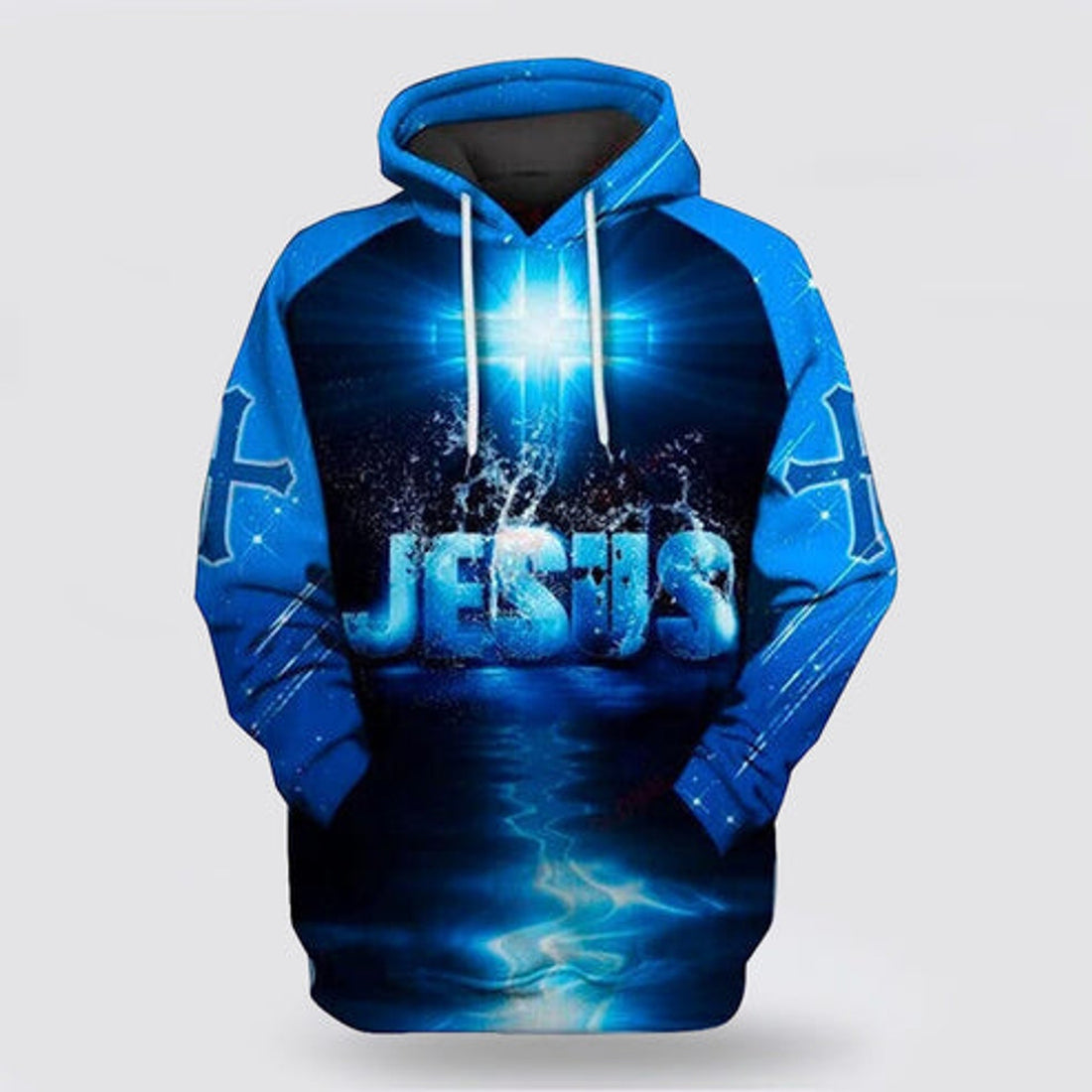 FUNSTUFFPRINT 3D Jesus God Is My Everything Christian 3D Hoodie and Zip Hoodie