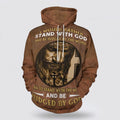 FUNSTUFFPRINT 3D Jesus I Would Rather Stand With God 3D Hoodie and Zip Hoodie