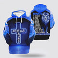 FUNSTUFFPRINT Jesus Save The Lion Blue 3d Hoodies For Women Men - Christian Apparel 3D Hoodie and Zip Hoodie