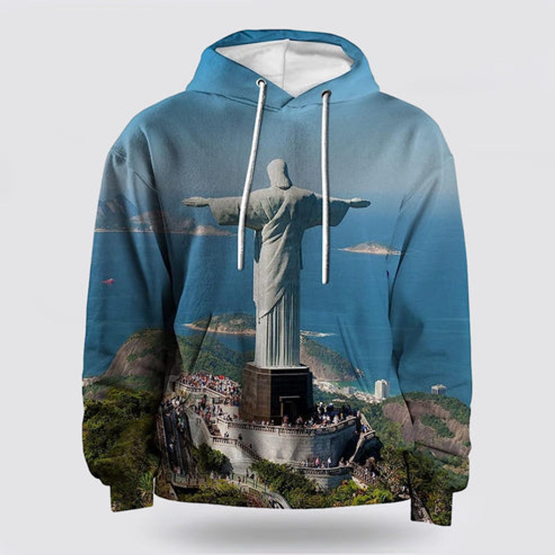 FUNSTUFFPRINT 3D Jesus Statue 3D Hoodie and Zip Hoodie