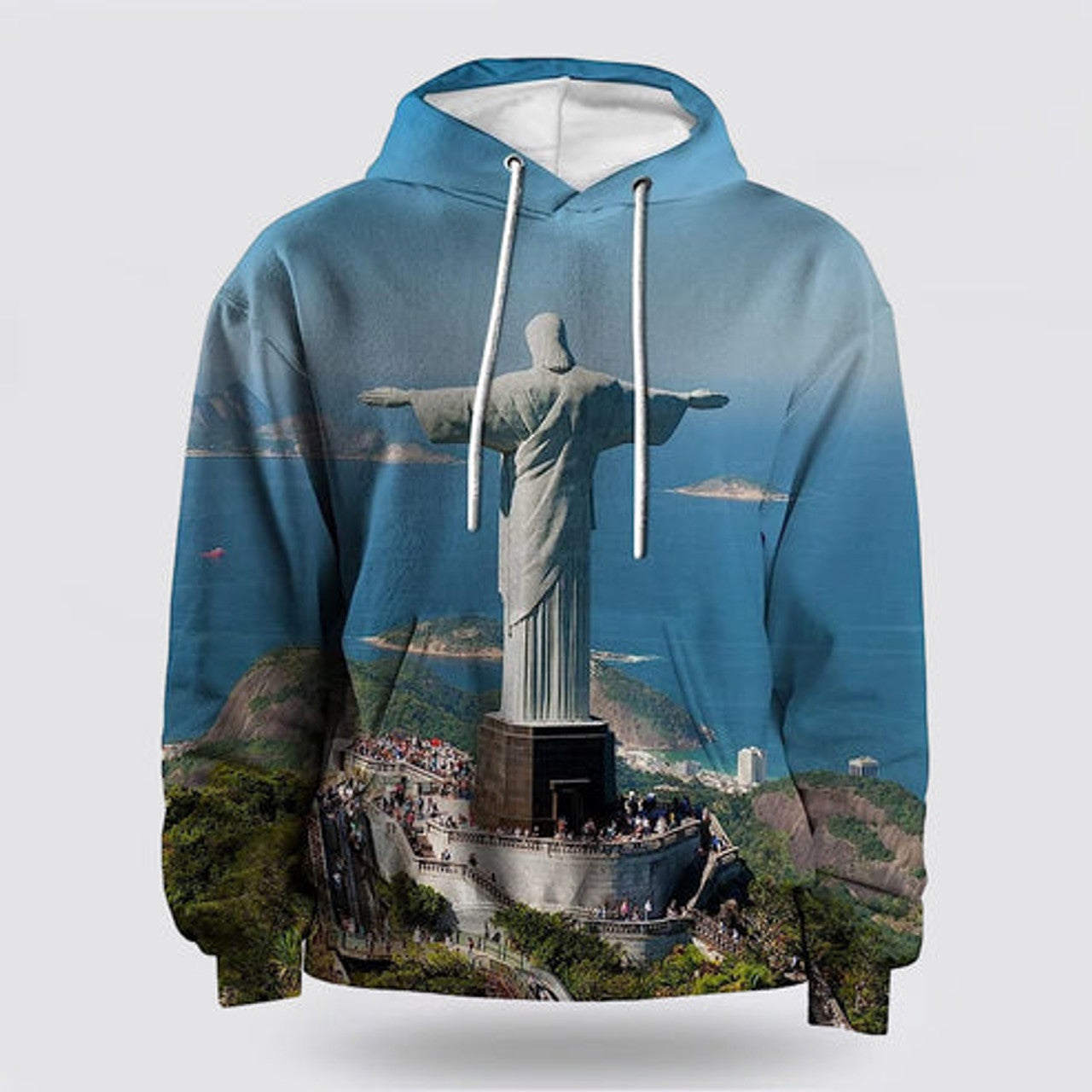 FUNSTUFFPRINT 3D Jesus Statue 3D Hoodie and Zip Hoodie
