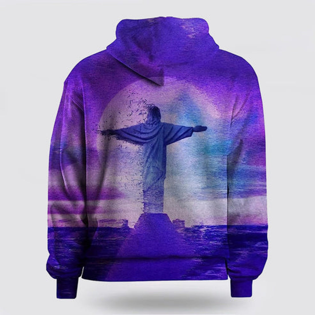 FUNSTUFFPRINT 3D Jesus Statue Pattern 3D Hoodie and Zip Hoodie