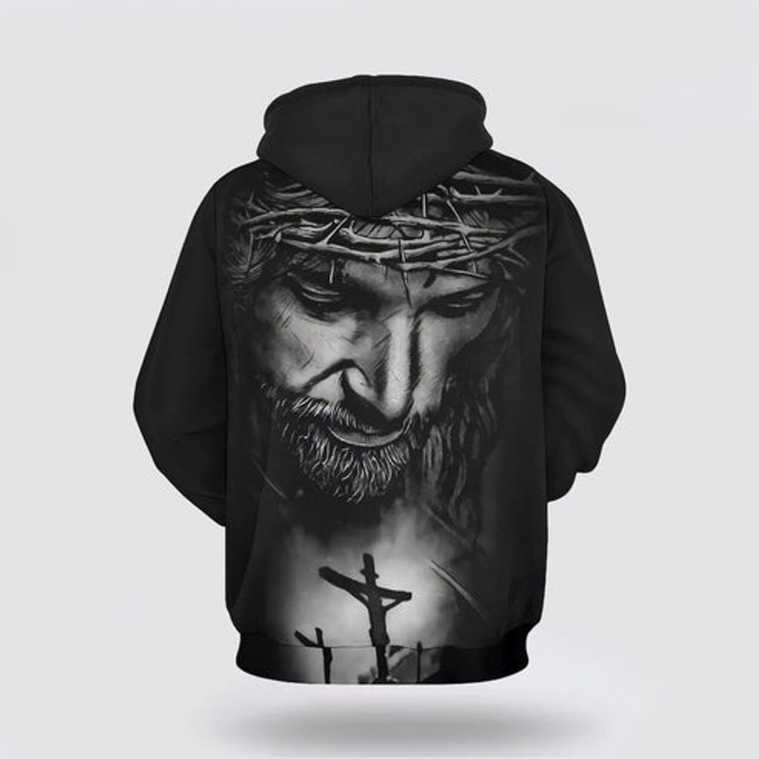 FUNSTUFFPRINT 3D Jesus With Crown Of Thorns 3D Hoodie and Zip Hoodie