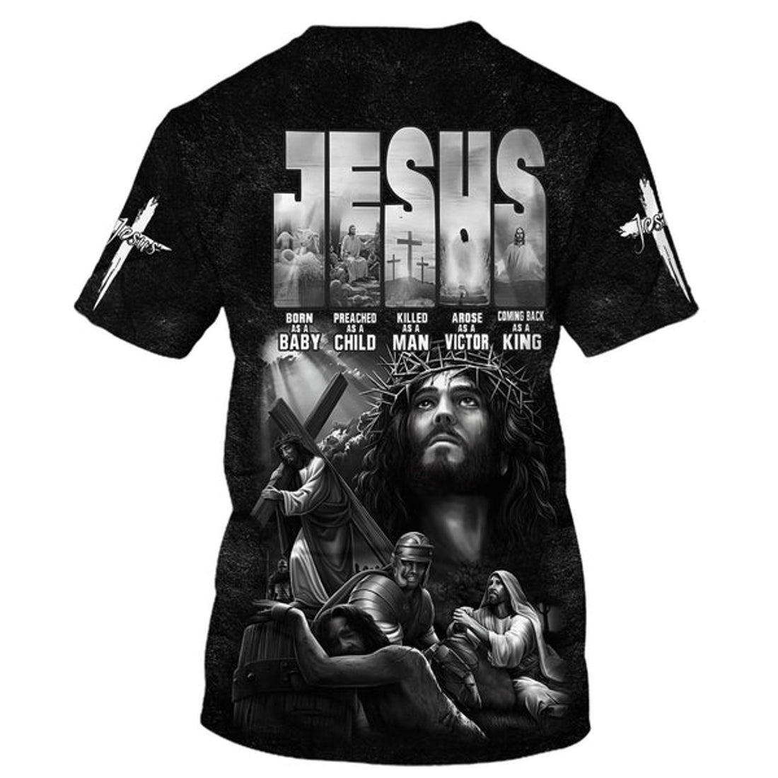 FUNSTUFFPRINT Jesus Born As A Baby 3D T-Shirts - Christian Shirts For Men&Women 3D T-shirt
