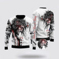 FUNSTUFFPRINT Jesus Catholic Ugly Christmas Sweater For Men & Women – Gifts For Christians Ugly  Sweater