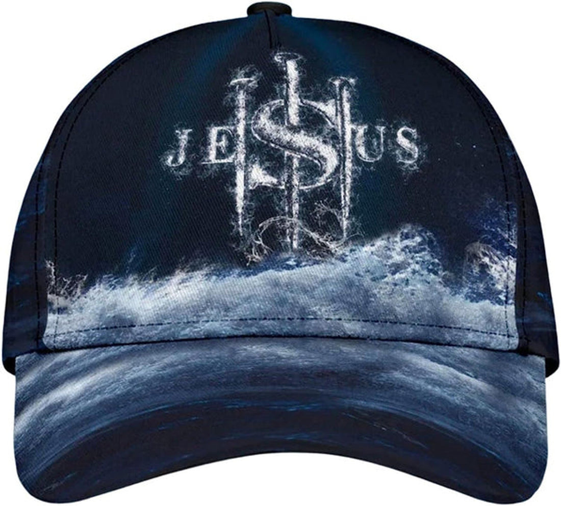 FUNSTUFFPRINT Jesus Changed My Life All Over Print Baseball Cap - Christian Hats For Men Women