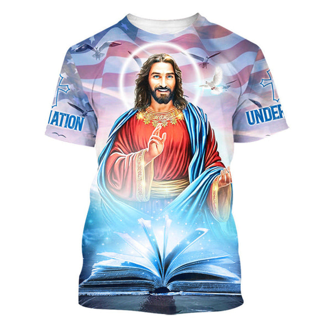FUNSTUFFPRINT Jesus Christ Christian 3D T-shirt