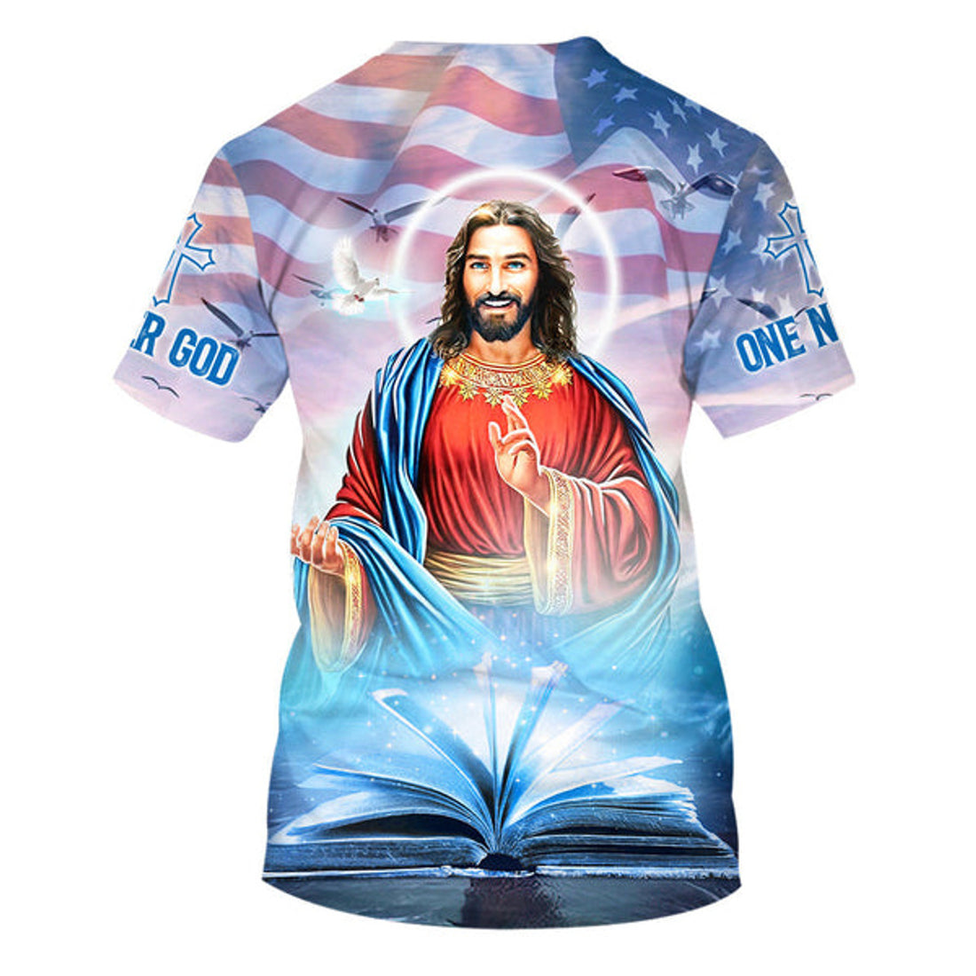 FUNSTUFFPRINT Jesus Christ Christian 3D T-shirt