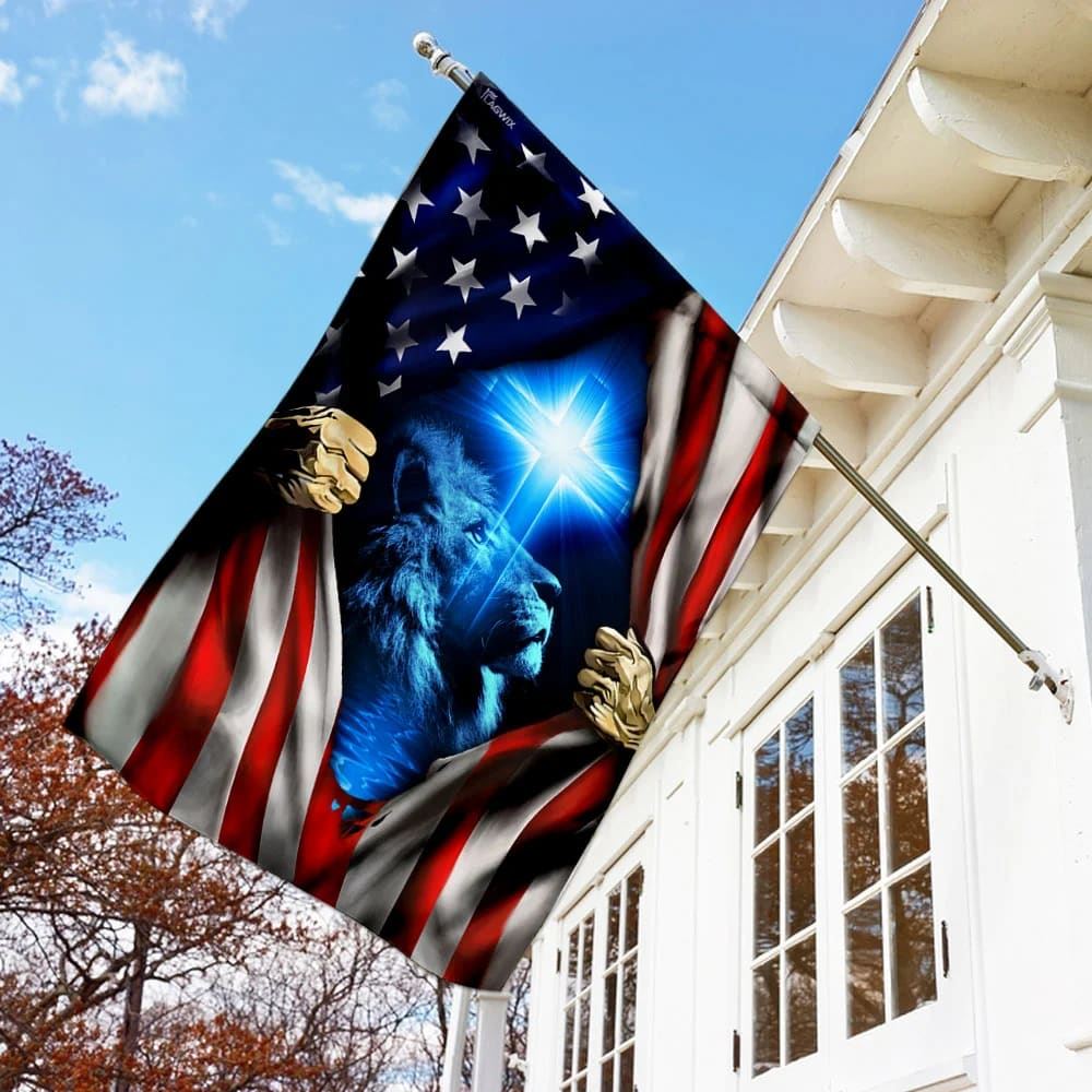 Jesus Christ American House Flags, Christian Flag, Scripture Flag, Garden Banner