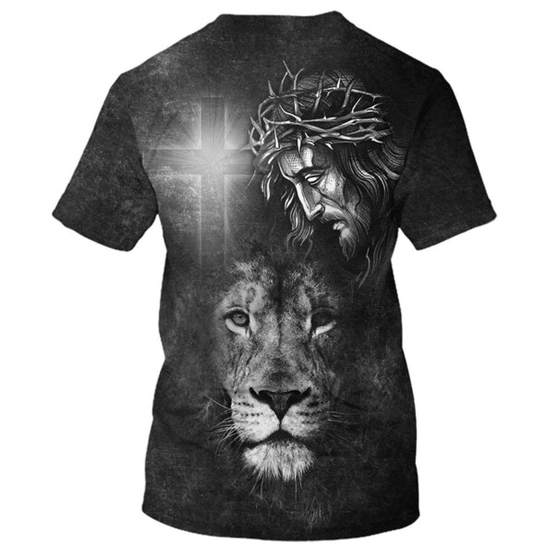 FUNSTUFFPRINT Jesus Christ And The Lion 3D All Over Printed Shirt for Men and Women 3D T-shirt