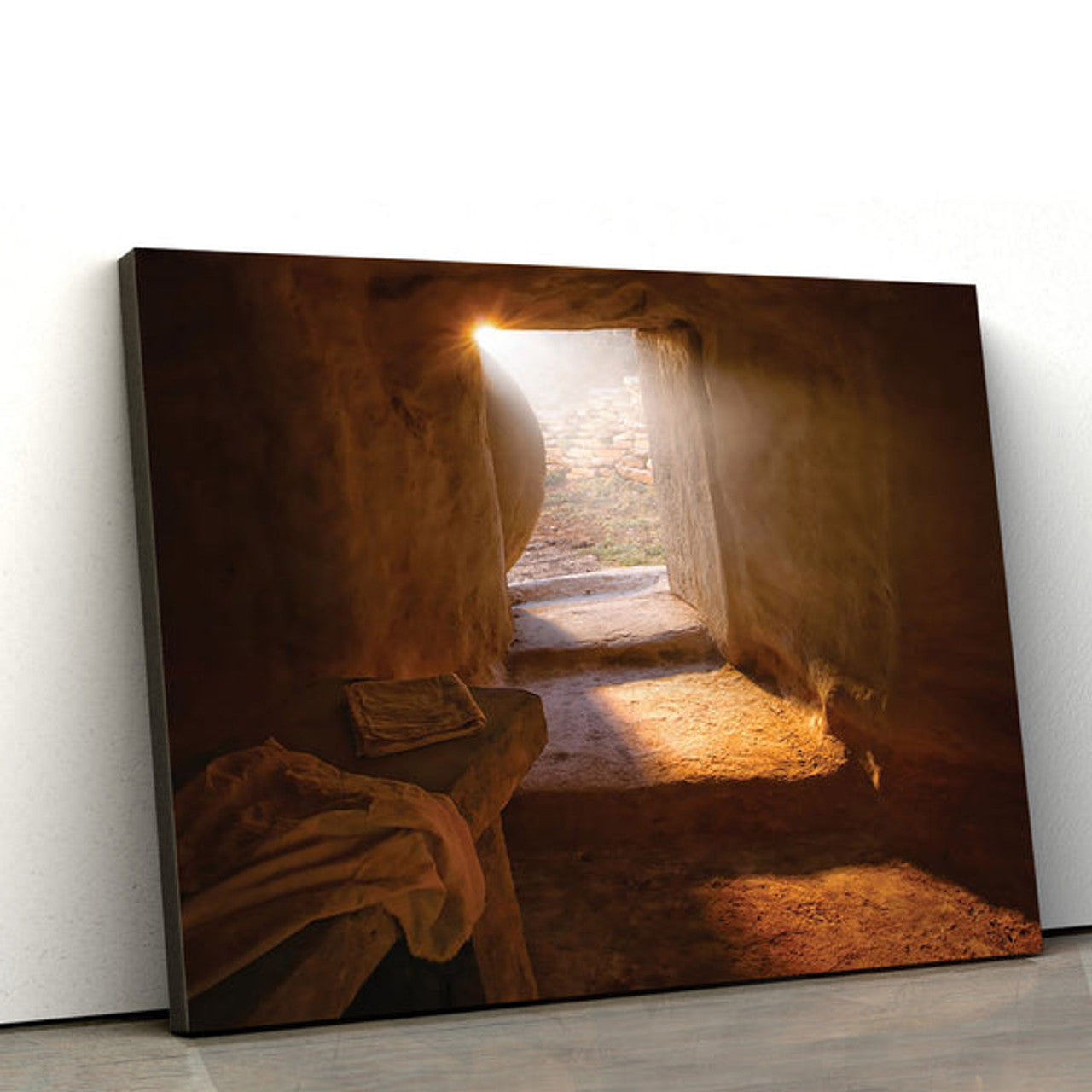 Jesus Christ Empty Tomb Canvas Pictures - Easter Wall Art - Christian Easter Home Decor