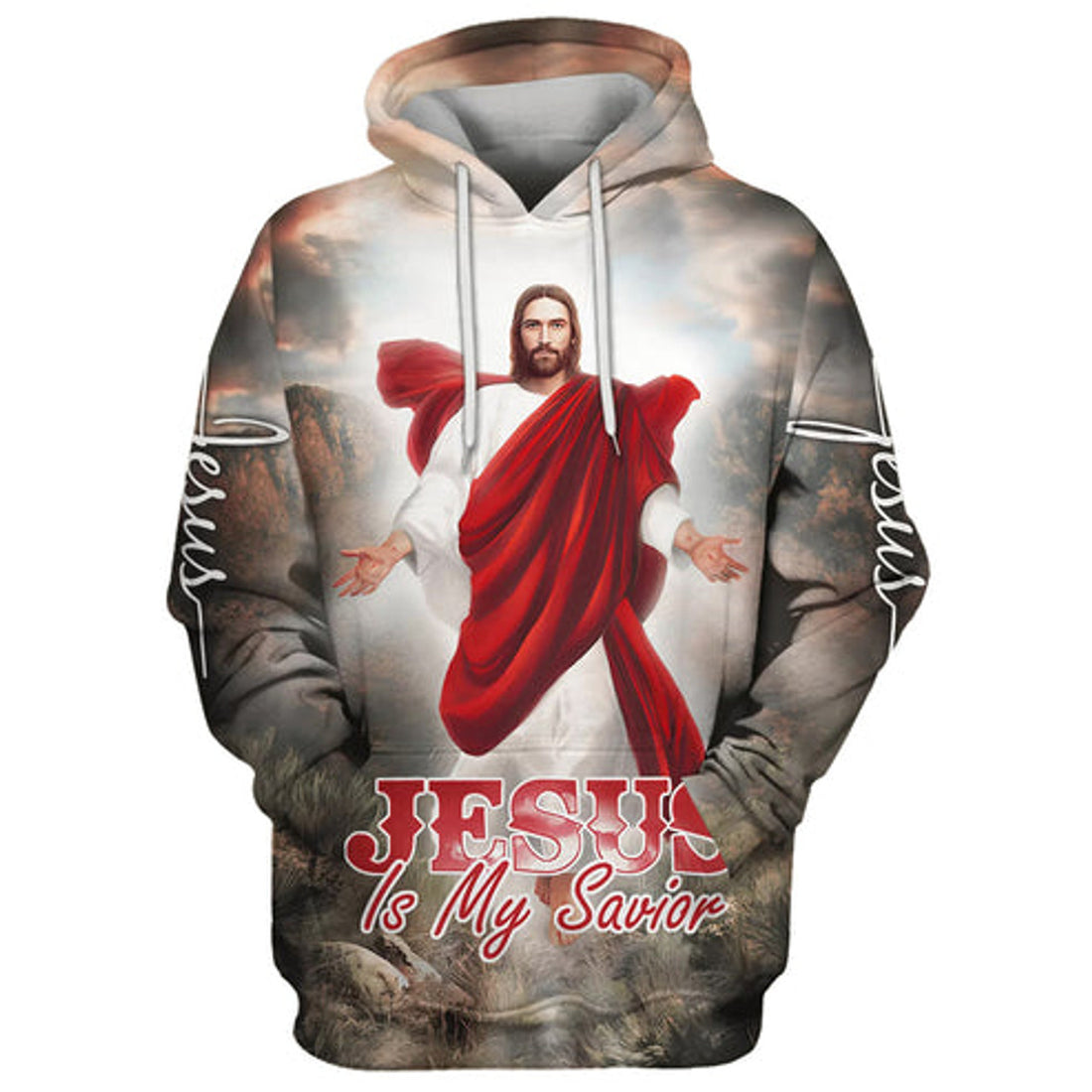 FUNSTUFFPRINT 3D Jesus Christ Is My Savior Hoodie Jesus Is Coming 3D Hoodie and Zip Hoodie
